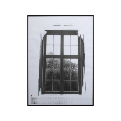 Black window & white sky