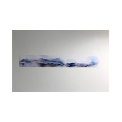 Blue frozen landscape