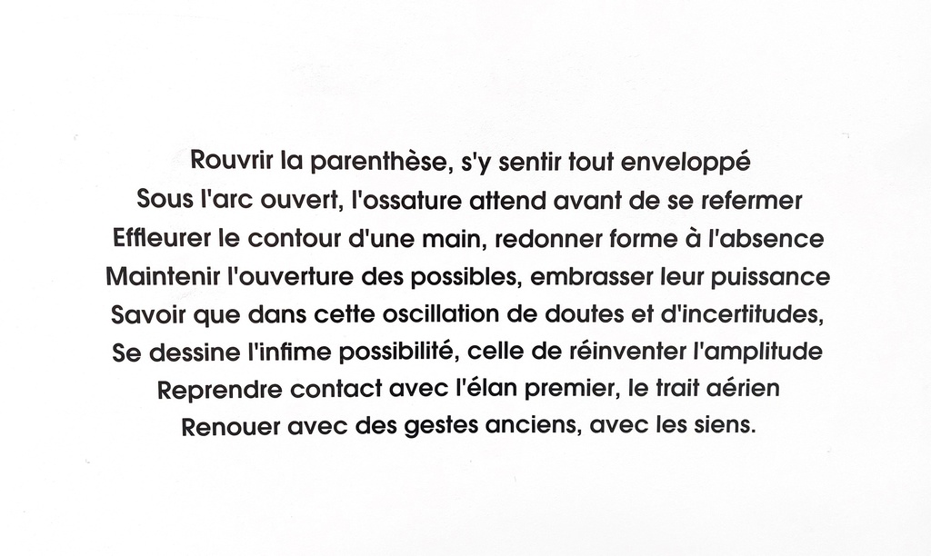 Rouvrir la parenthèse